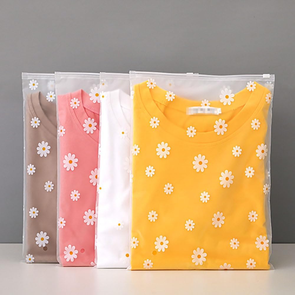 20 Pcs 40 x 30cm Reusable Ziplock Bags Plastic Hospital Bags Travel Storage Bags Clothes Shoe Bags Waterproof Luggage Organiser Pouch for Clothes Shoes Cosmetics - Image 2