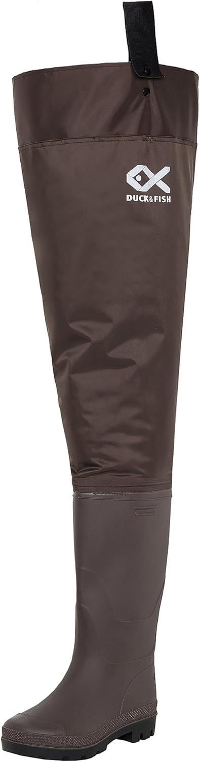Duck and Fish Brown Fishing Wader Hip Boots